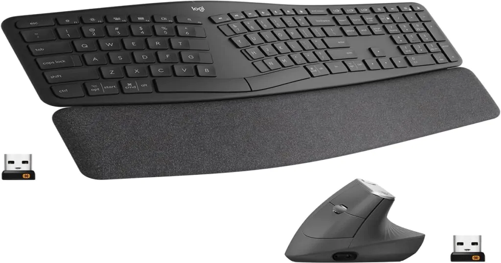 Logitech Ergo K860 Keyboard and MX Ergo Mouse